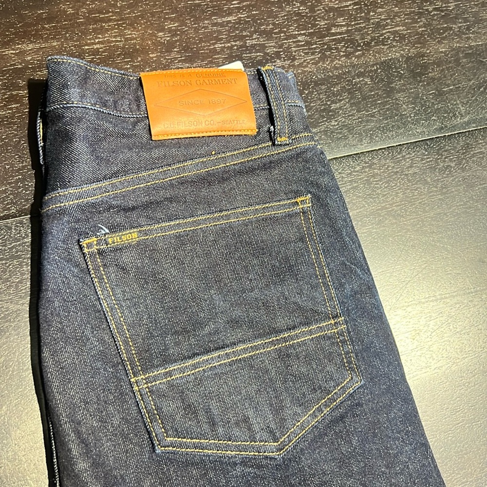 RAIL-SPLITTER SELVEDGE JEANS 34/34 blue jeans.